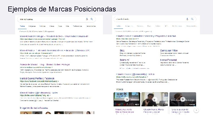 Ejemplos de Marcas Posicionadas Ejemplos de Marcas Posicionadas