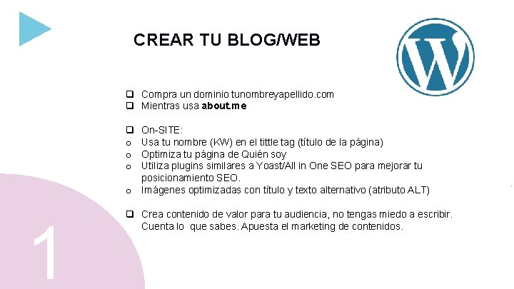 CREAR TU BLOG/WEB q Compra un dominio tunombreyapellido. com q Mientras usa about. me CREAR TU BLOG/WEB q Compra un dominio tunombreyapellido. com q Mientras usa about. me