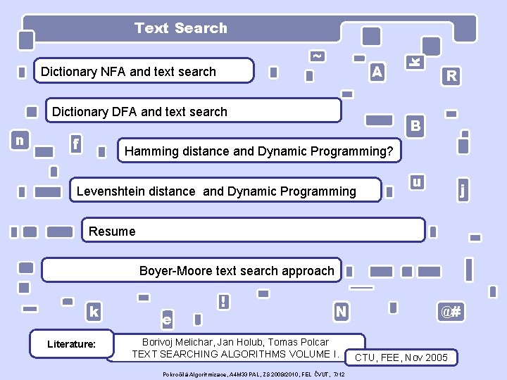 ~ Dictionary NFA and text search A Dictionary DFA and text search n f ~ Dictionary NFA and text search A Dictionary DFA and text search n f