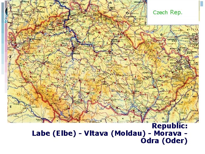 Czech Rep. Main catchment areas of the Czech Republic: Labe (Elbe) - Vltava (Moldau) Czech Rep. Main catchment areas of the Czech Republic: Labe (Elbe) - Vltava (Moldau)