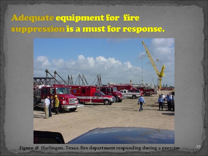Figure 18 Harlingen, Texas, fire department responding during a exercise 25 
