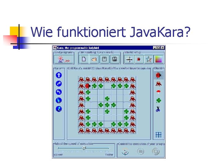 Wie funktioniert Java. Kara? 