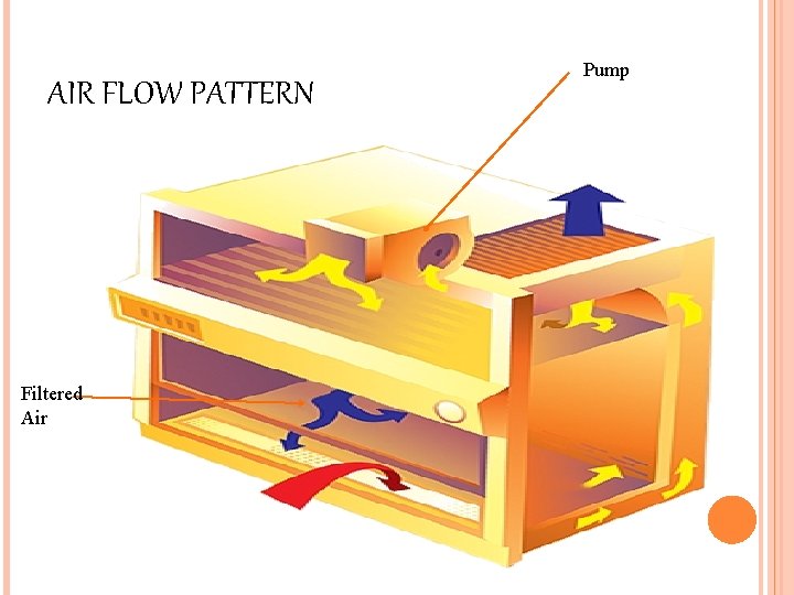 AIR FLOW PATTERN Filtered Air Pump 