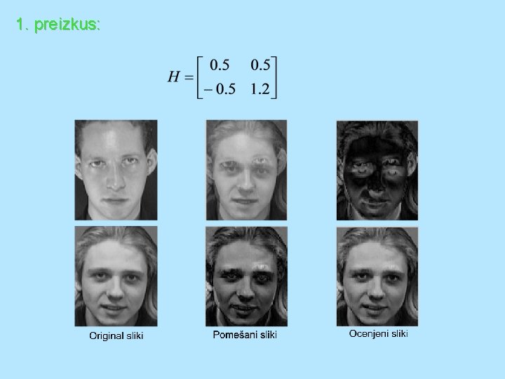 1. preizkus: 