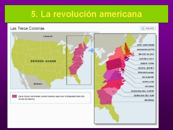 5. La revolución americana 