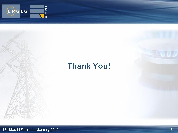 Thank You! 17 th Madrid Forum, 14 January 2010 8 