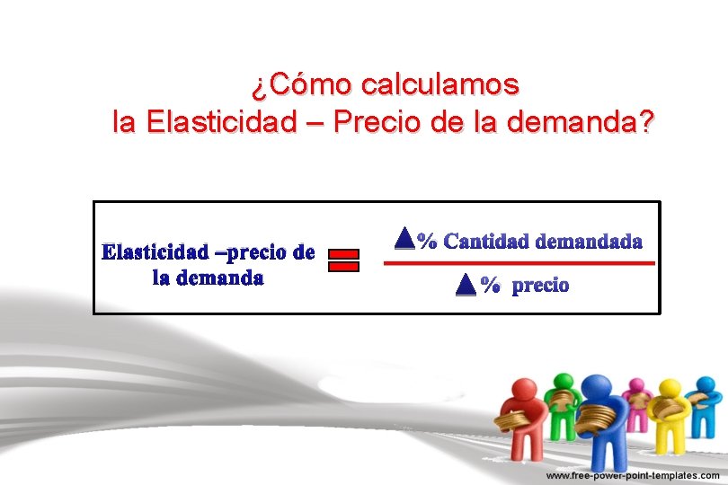 ¿Cómo calculamos la Elasticidad – Precio de la demanda? Elasticidad –precio de la demanda