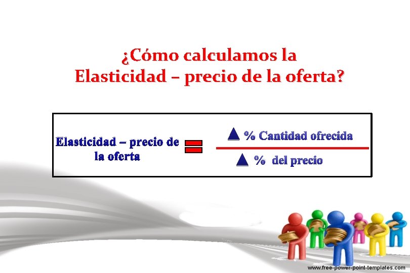 ¿Cómo calculamos la Elasticidad – precio de la oferta? Elasticidad – precio de la
