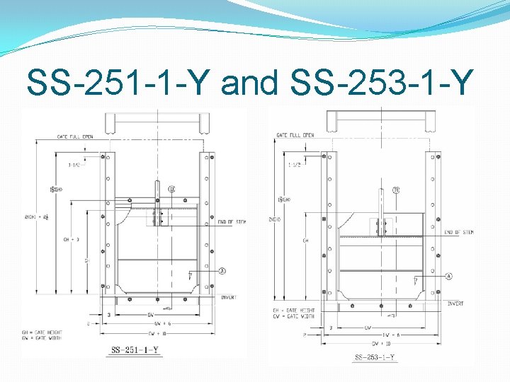 SS-251 -1 -Y and SS-253 -1 -Y 