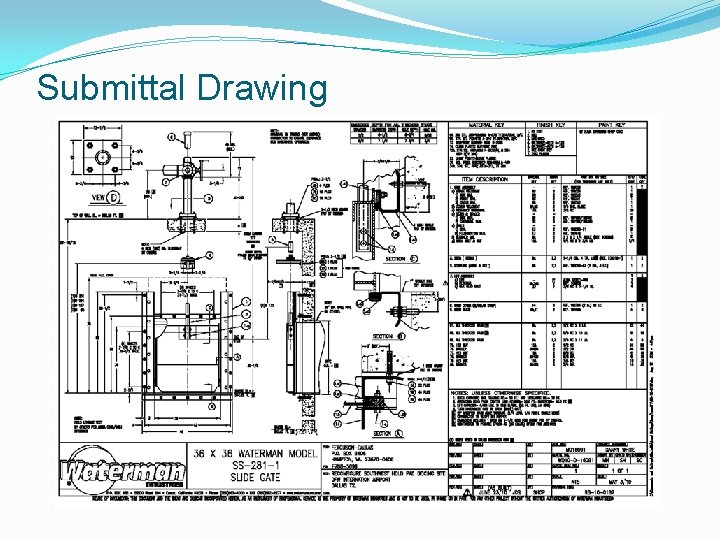 Submittal Drawing 