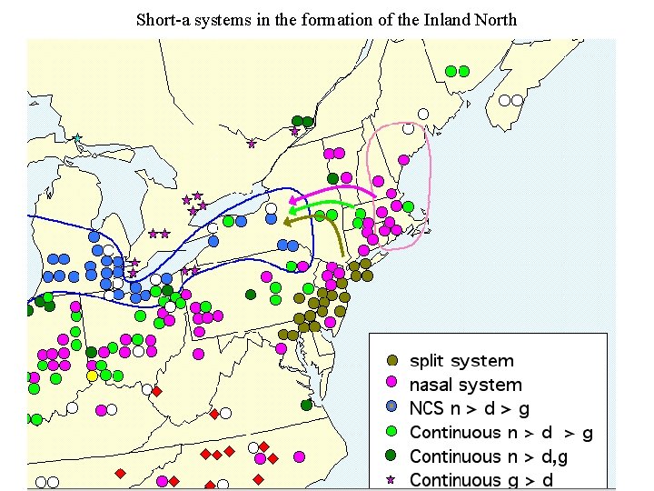 Short-a systems in the formation of the Inland North 