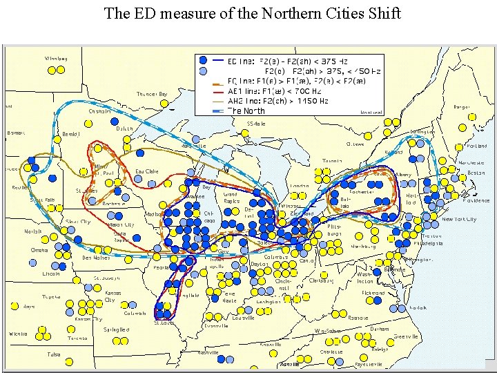 The ED measure of the Northern Cities Shift 