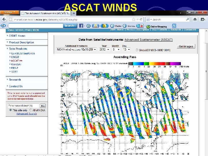ASCAT WINDS ASCAT WINDS