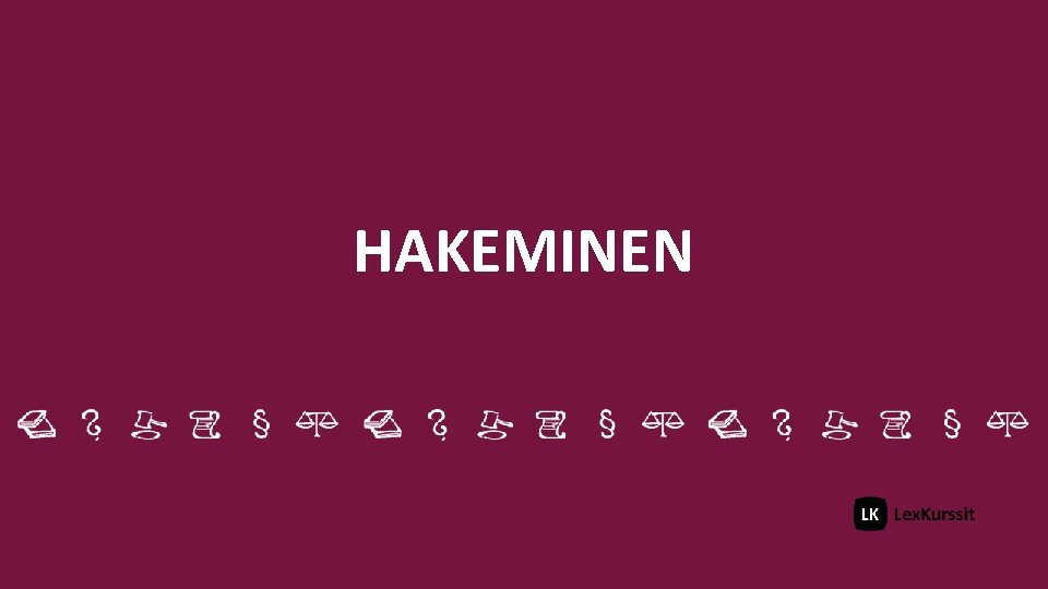 HAKEMINEN 