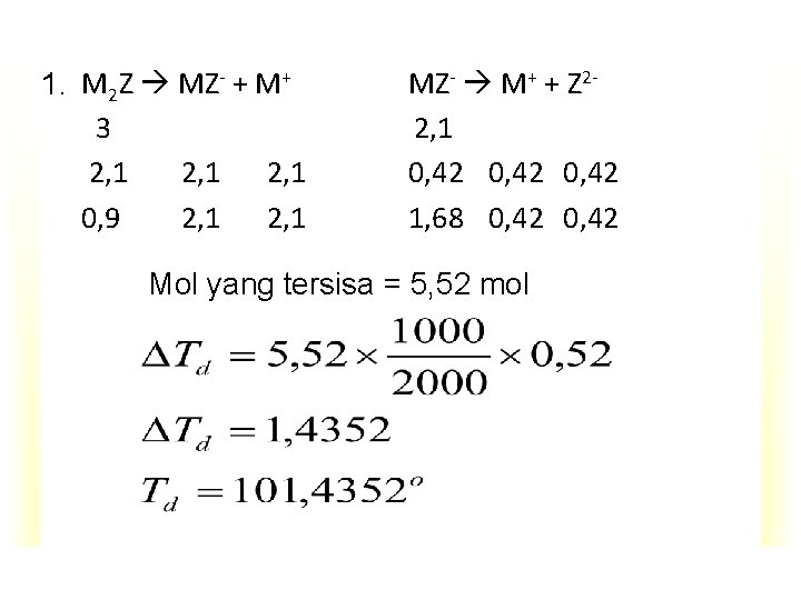 1. M 2 Z MZ- + M+ 3 2, 1 0, 9 2, 1