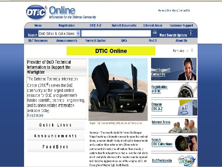DTIC Online DTIC Online