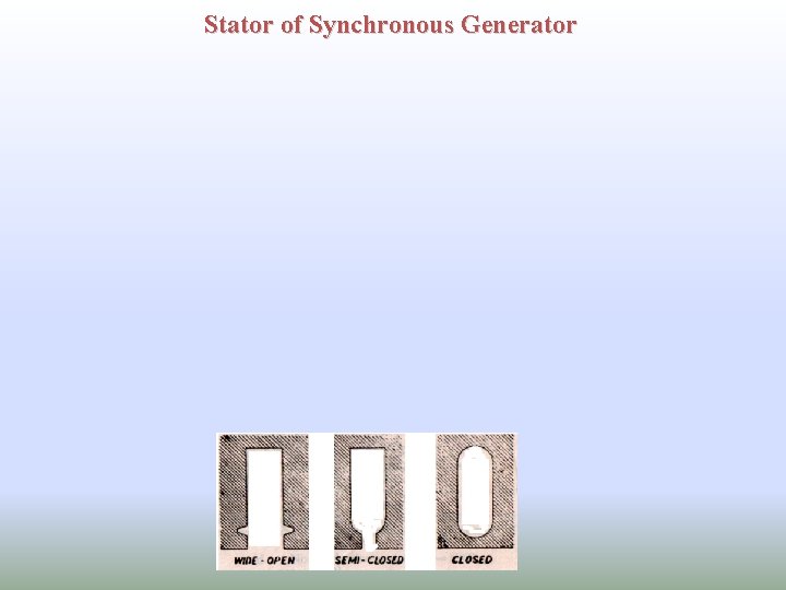 Stator of Synchronous Generator 