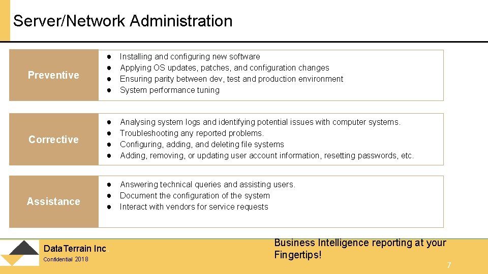 IT and Development support services Data Terrain Inc