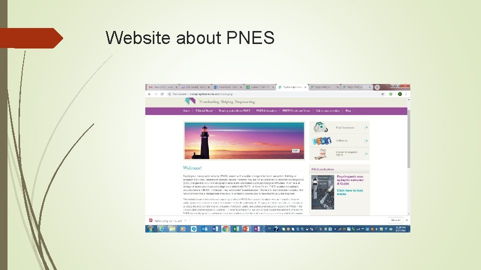 Website about PNES 