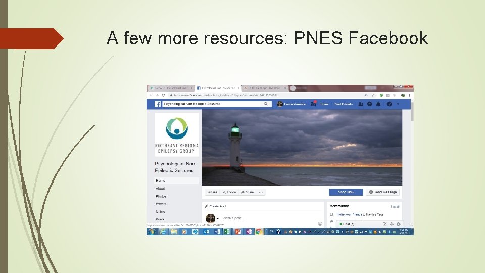 A few more resources: PNES Facebook 