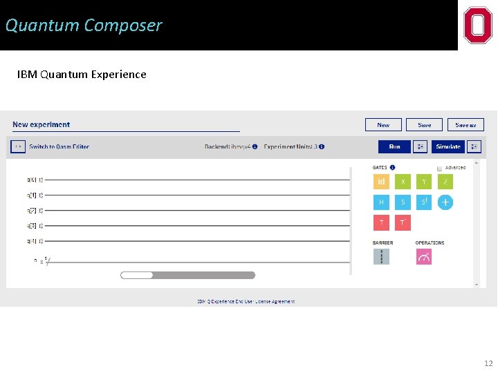 Quantum Composer IBM Quantum Experience 12 