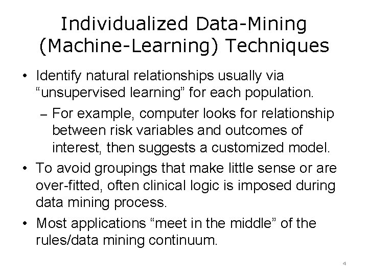Population Health Identifying Risk and Segmenting Populations Predictive
