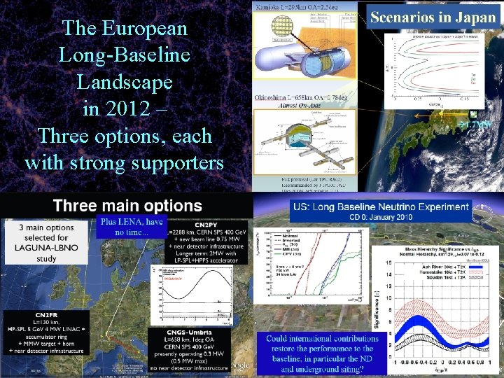 The European Long-Baseline Landscape in 2012 – Three options, each with strong supporters Dave