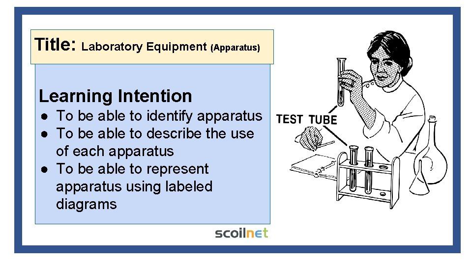 Title: Laboratory Equipment (Apparatus) Learning Intention ● To be able to identify apparatus ●