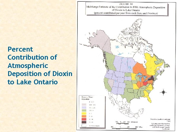 Percent Contribution of Atmospheric Deposition of Dioxin to Lake Ontario Percent Contribution of Atmospheric Deposition of Dioxin to Lake Ontario