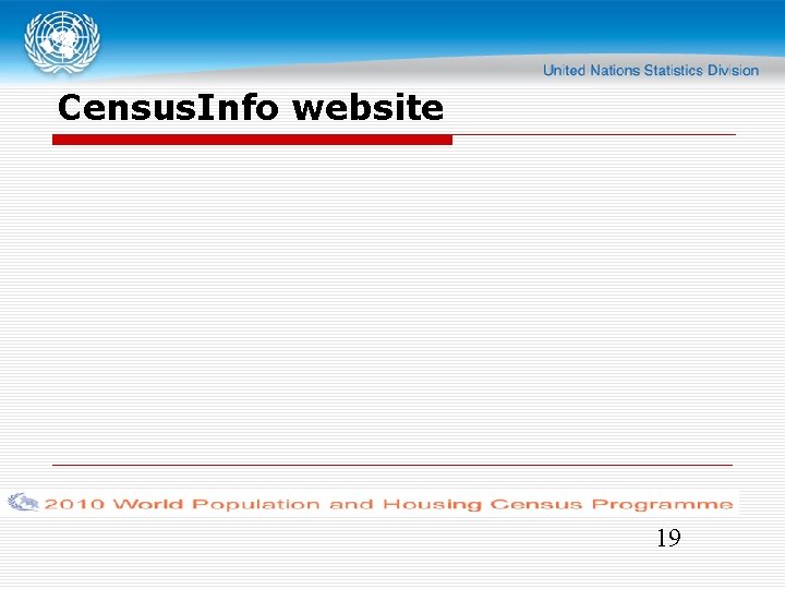 Census. Info website 19 