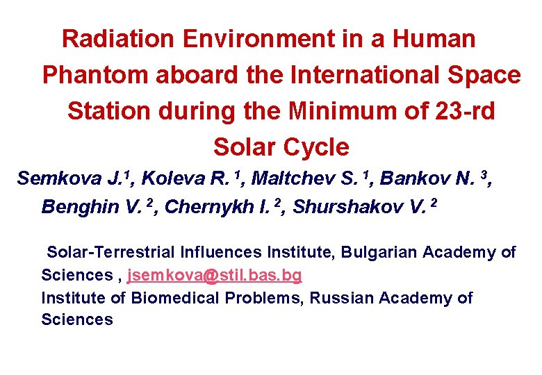 Radiation Environment in a Human Phantom aboard the International Space Station during the Minimum