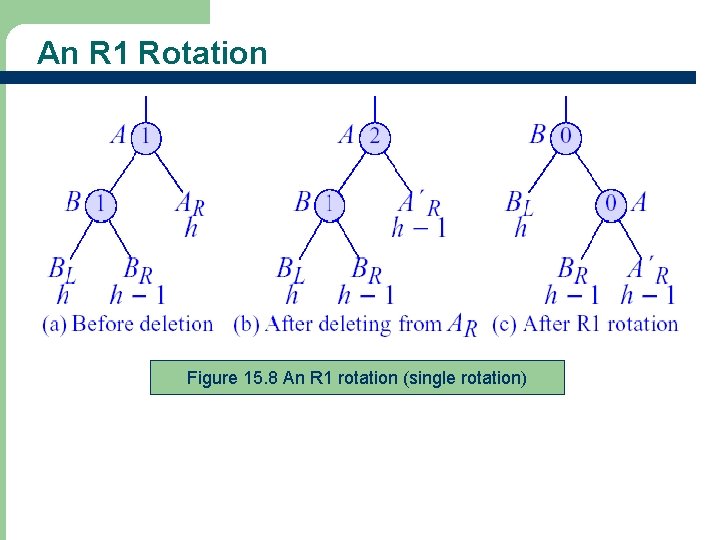 An R 1 Rotation Figure 15. 8 An R 1 rotation (single rotation) 