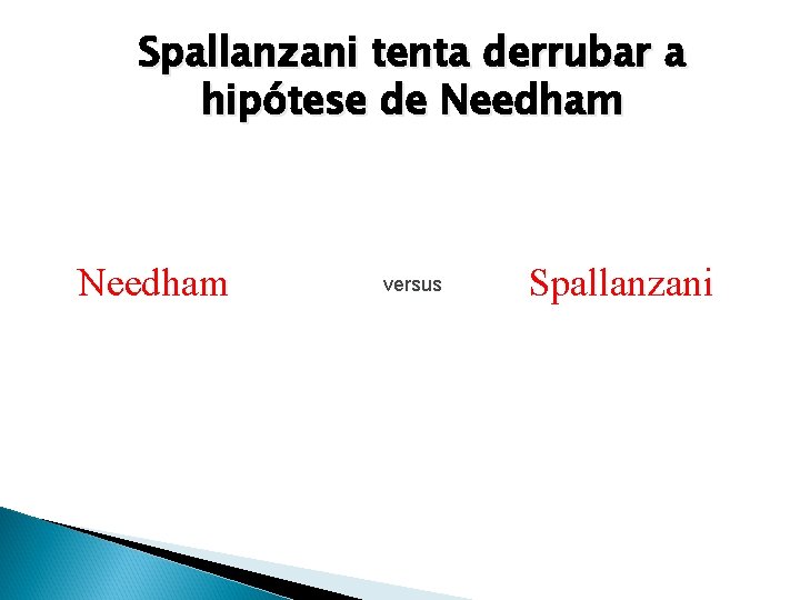 Spallanzani tenta derrubar a hipótese de Needham versus Spallanzani 