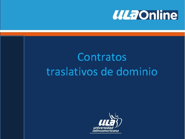 Contratos traslativos de dominio 