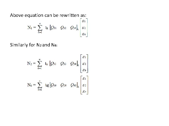 Above equation can be rewritten as: Similarly for N 2 and N 6: 