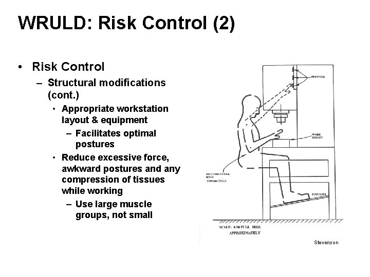 WRULD: Risk Control (2) • Risk Control – Structural modifications (cont. ) • Appropriate