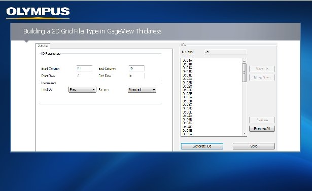 Building a 2 D Grid File Type in Gage. View Thickness 