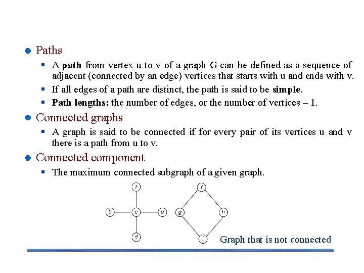 Graph Properties -- Paths and Connectivity Paths § A path from vertex u to
