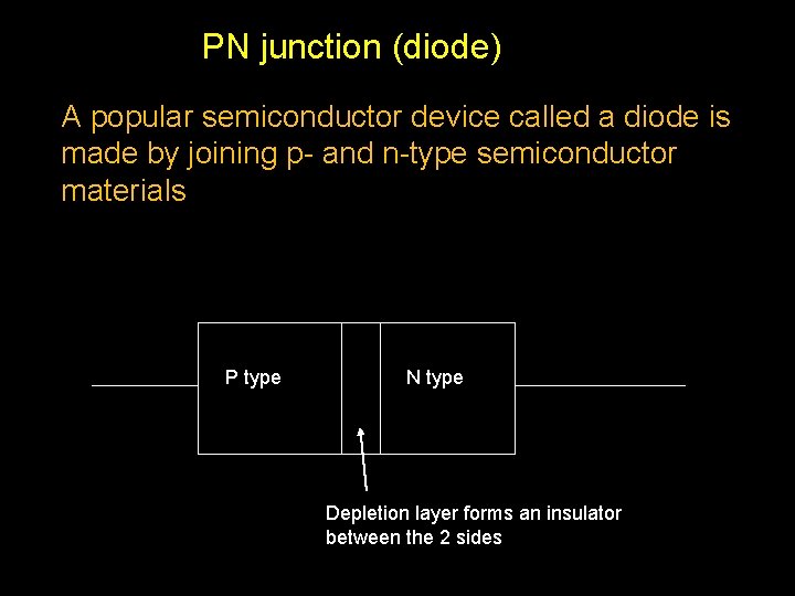 PN junction (diode) A popular semiconductor device called a diode is made by joining