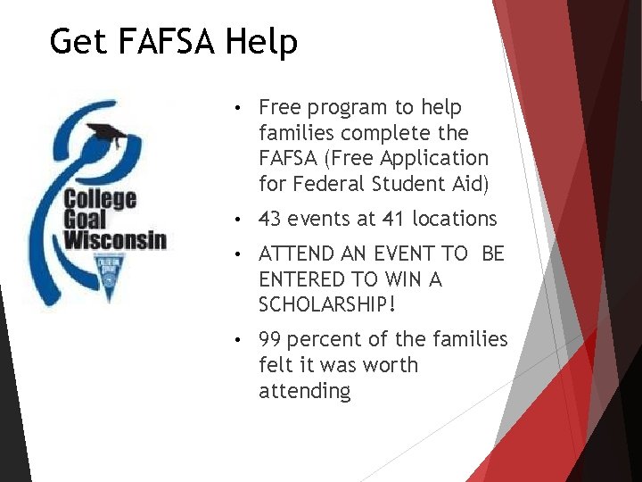 Get FAFSA Help • Free program to help families complete the FAFSA (Free Application Get FAFSA Help • Free program to help families complete the FAFSA (Free Application