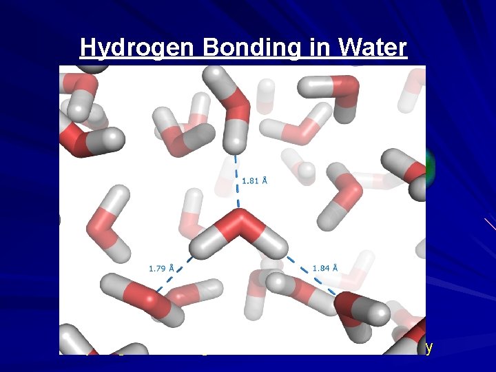 Hydrogen Bonding in Water Hydrogen Bonding Gives Water Unusual Stability 