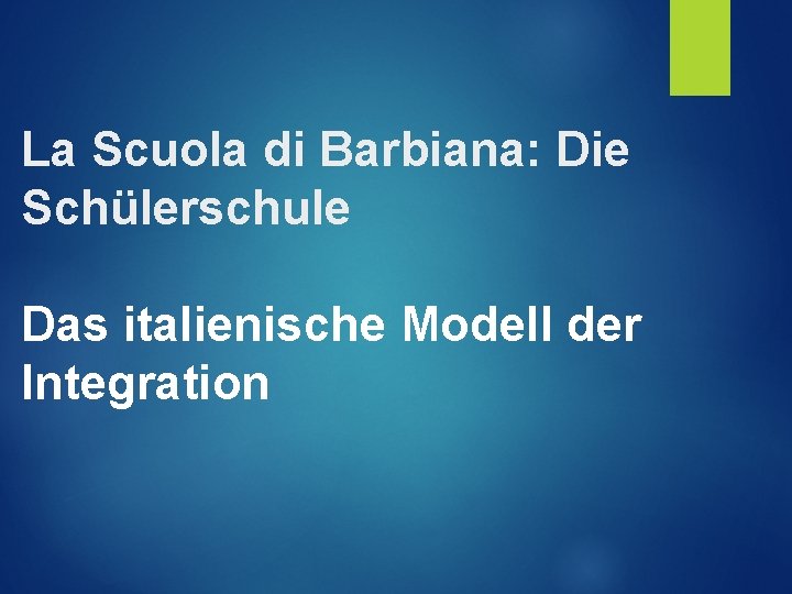La Scuola di Barbiana Die Schlerschule Das italienische