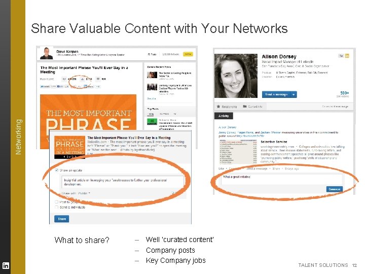 Networking Share Valuable Content with Your Networks What to share? – Well ‘curated content’ Networking Share Valuable Content with Your Networks What to share? – Well ‘curated content’