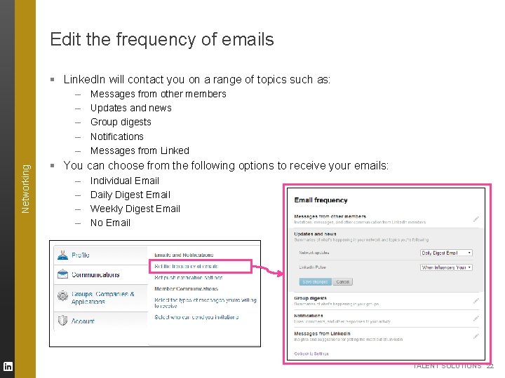 Edit the frequency of emails § Linked. In will contact you on a range Edit the frequency of emails § Linked. In will contact you on a range