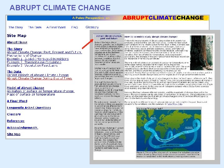 ABRUPT CLIMATE CHANGE 