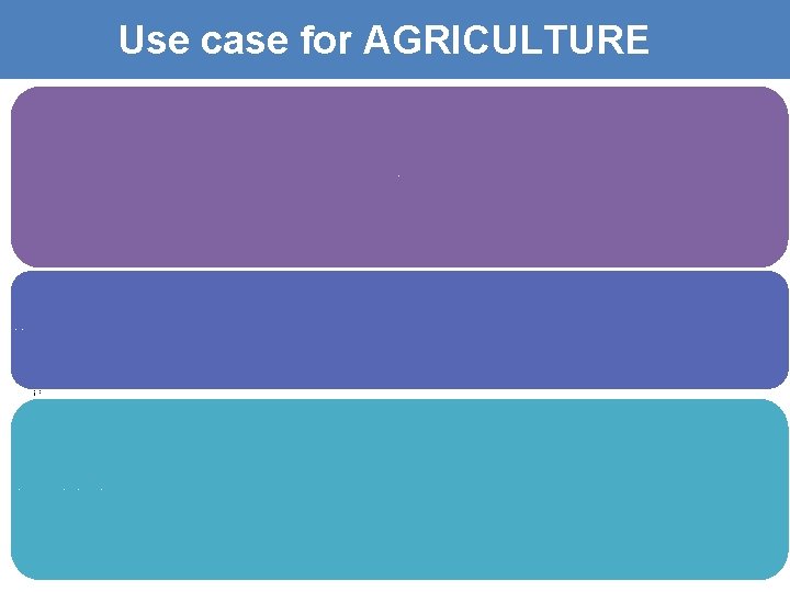 Use case for AGRICULTURE Estimation of Agricultural statistics – pilot case study on crop