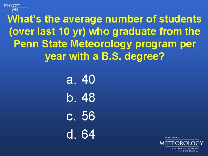 What’s the average number of students (over last 10 yr) who graduate from the
