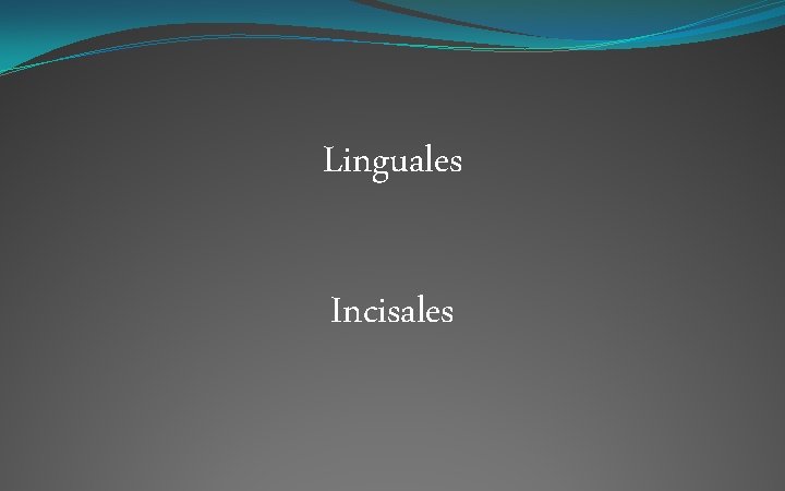 Linguales Incisales 