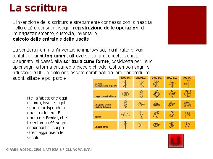 La scrittura L’invenzione della scrittura è strettamente connessa con la nascita della città e La scrittura L’invenzione della scrittura è strettamente connessa con la nascita della città e