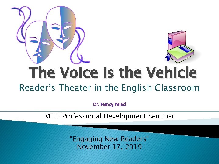 The Voice is the Vehicle Reader’s Theater in the English Classroom Dr. Nancy Peled